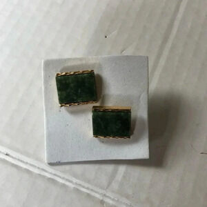 Vintage Senator  Jade Cufflinks